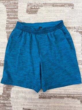 lululemon athletica Men's Teal Heathered Athletic Shorts Activewear Size S